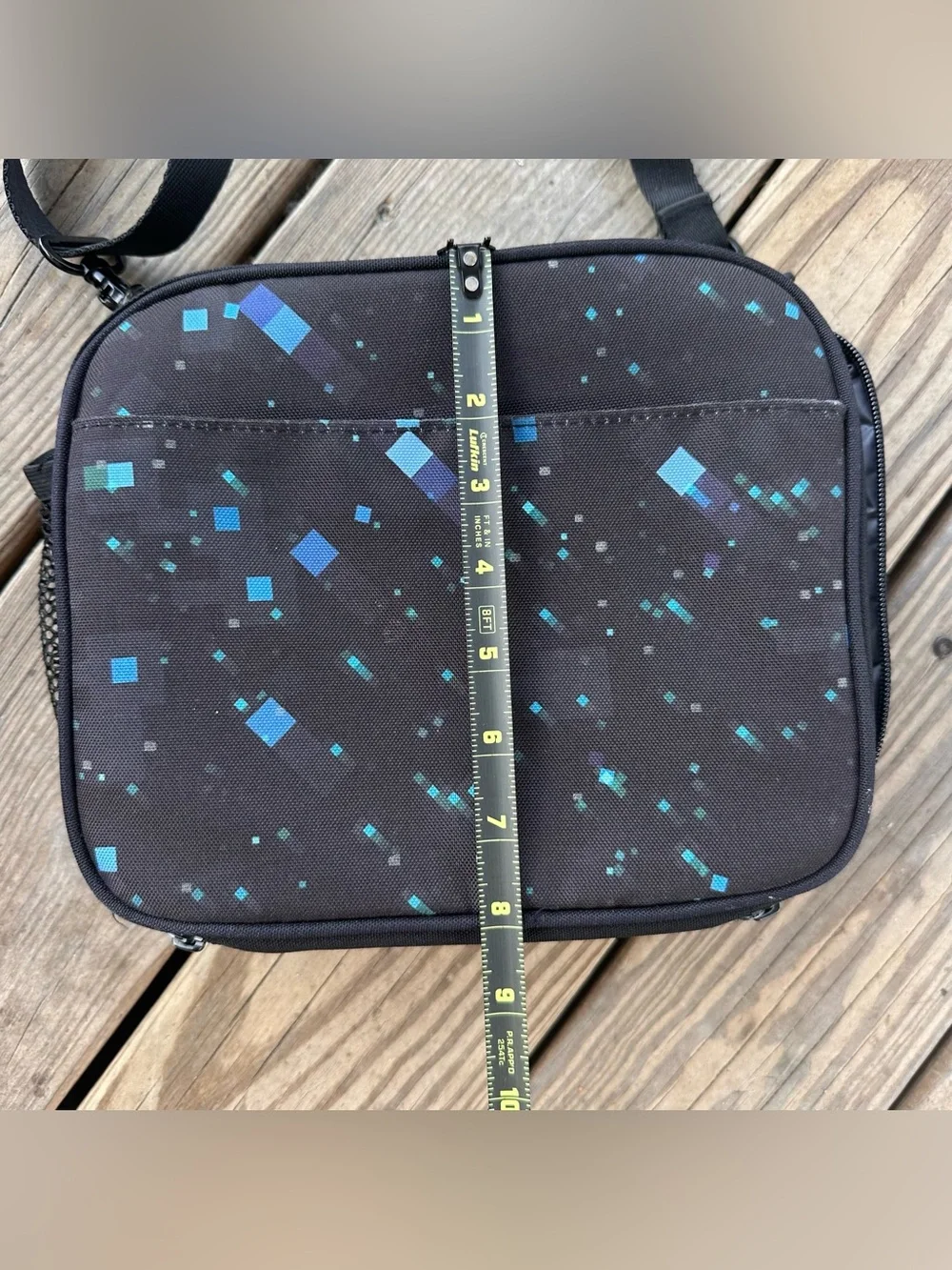 Pottery Barn Teen Minecraft The End Bookbag Backpack Lunch Box Black Blue Space